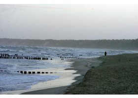 Ustecka plaża w styczniu, fot.SAS